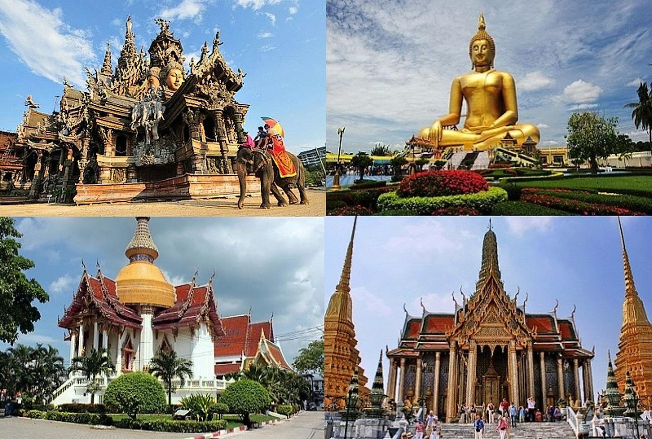 Все храмы Паттайи: Тигровый, Храм Истины, Большого Будды и православный Всех Святых.